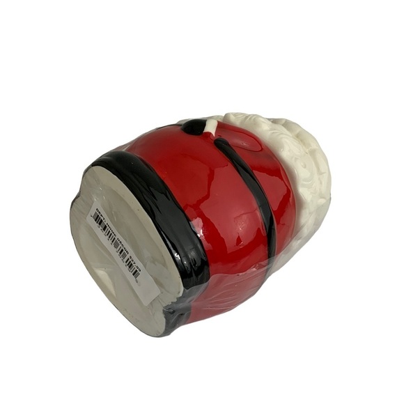 Santa Cookie Jar Nostalgic Christmas Holiday Jar Tight Seal Red White - Picture 7 of 15